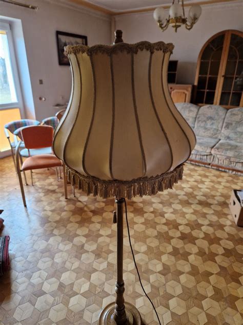 Lampa z abażurem PRL Ożarów OLX pl