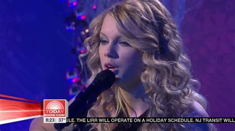 Christmas Is When You Were Mine By Taylor Swift Today Show Youtube