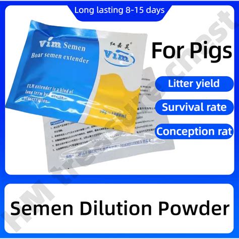 Bag Vim Pig Semen Extender Days Artificial Insemination Pig Boar