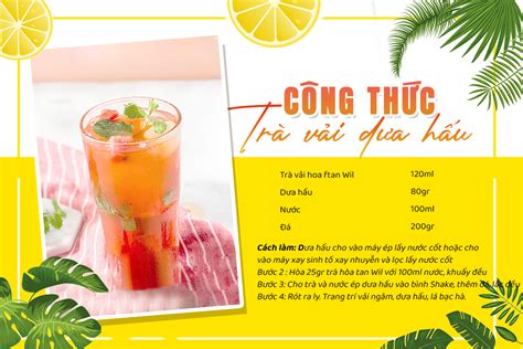 TOP công thức trà trái cây nhiệt đới kinh doanh HOT TREND FarmZone