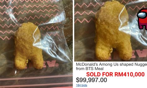 Chicken Mcnugget Shaped Among Us Character Sells For Almost Off