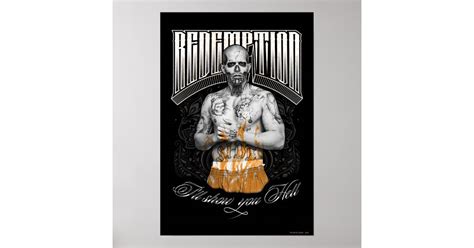 Suicide Squad | El Diablo "Redemption" Tattoo Poster | Zazzle