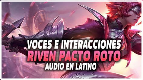 Riven Pacto Roto Voces E Interacciones Especiales Audio Latino