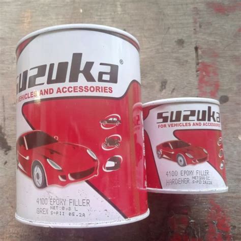 Jual Suzuka Epoxy Filler Liter Set Abu Abu Kota Surabaya Warna