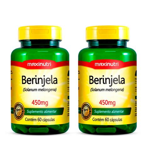 Kit Berinjela Fonte De Fibras Capsulas Maxinutri Shopee Brasil