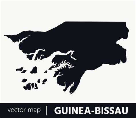 Mapa Vetorial Altamente Detalhado Da Guin Bissau Vetor Premium