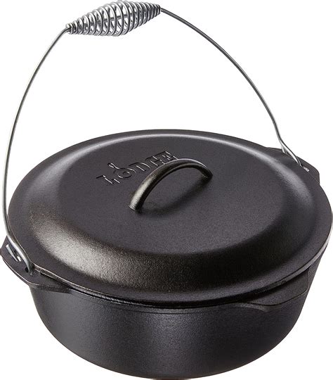 Lodge 9 Quart Cast Iron Dutch Oven Pre Seasoned Cast Iron Pot And Lid