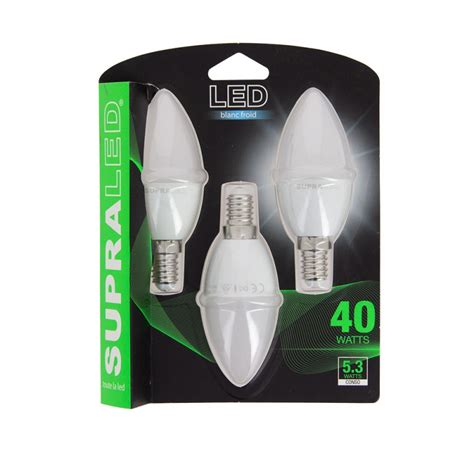 Pack De Ampoules Led Flamme Culot E Conso W Eq W