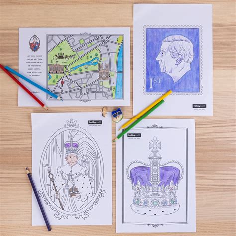 Free Coronation Kids Colouring Sheets Hobbycraft