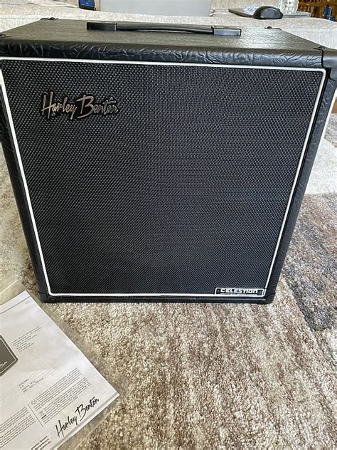 1x12 Harley Benton G112 Vintage Black Cabinet For Amp Head Reverb