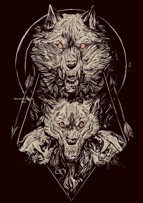 Wolfskulljack On Twitter More Wolves For Those Who Requested I Draw