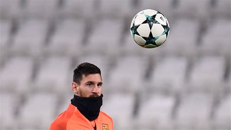 Ligue Des Champions Messi Remplaçant Avec Barcelone Contre La Juventus