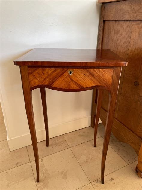 Small Worker Table In Marquetry Xixth Century Napoleon Iii