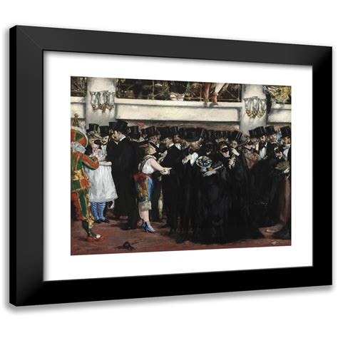 Douard Manet X Black Modern Framed Museum Art Print Titled