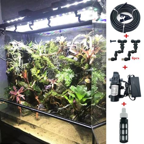 HEMAN Reptiles Fogger Mist Sprinkler Rainforest Tank Pet Humidification