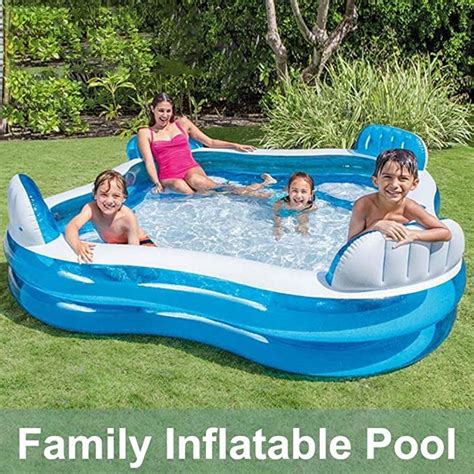 Square Inflatable Swimming Pool With Seats | The Best Inflatable Pools | POPSUGAR Smart Living ...