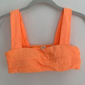 Zaful Swim Zaful Swim Neon Orange Bikini Set Poshmark