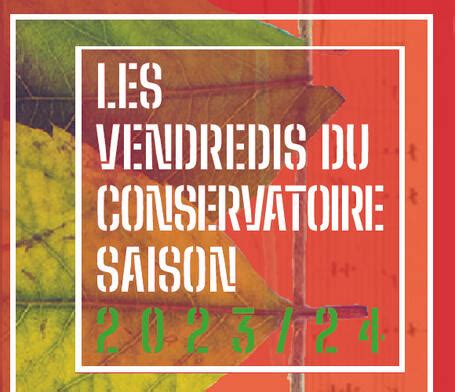 Les Vendredis Du Conservatoire Saison