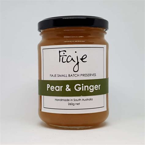 Pear & Ginger Jam - Fiaje