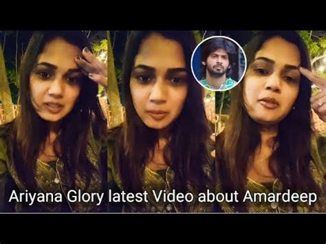 Ariyana Glory Latest Video About Bigg Boss 7 Telugu Contestant Amardeep