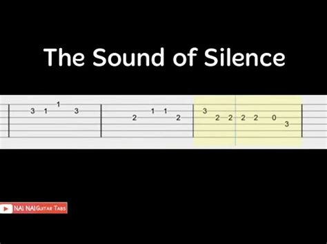 Simon Garfunkel The Sound Of Silence Guitar Tab Tutorial Youtube