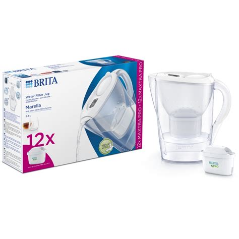 BRITA Marella 2 4L Hvid Inkl 12 Stk Maxtra Pro Filter