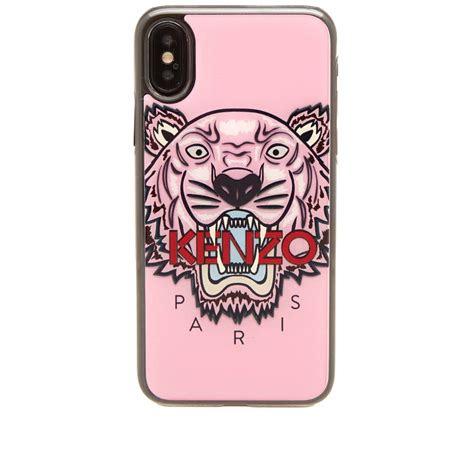 Kenzo Silicone Tiger Iphone X Case Pink End Us