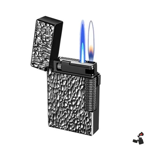 Briquet M Tallique Double Flamme Jet Briquet Tek