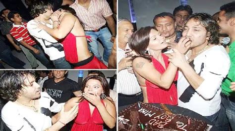 Rakhi Sawant Was Kissed By Singer Mika Singh Entertainment News In Marathi