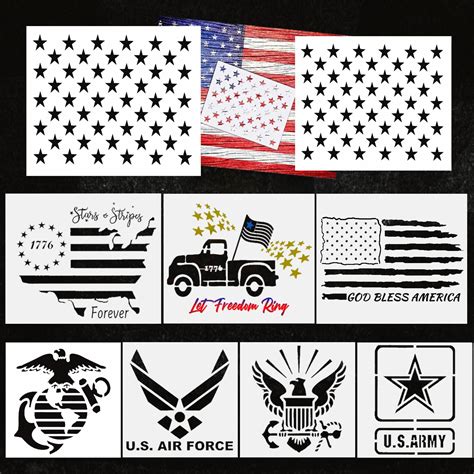 Buy Patriotic Stencils Large American Stencil Set Usa Stencils