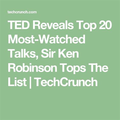 ted reveals top   watched talks sir ken robinson tops  list