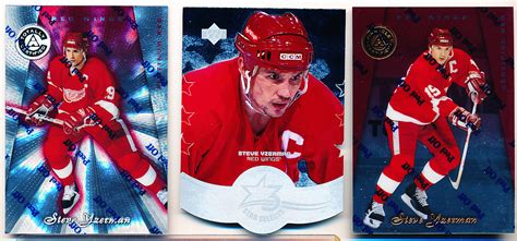 Lot Detail - Steve Yzerman- 3 Cards