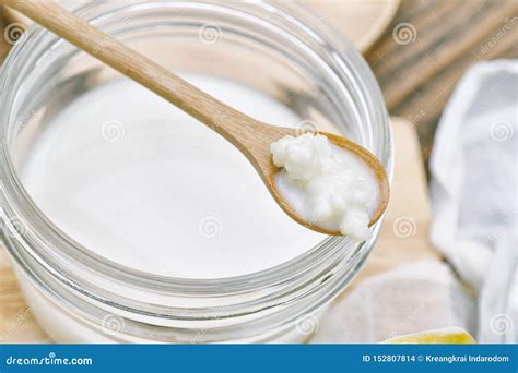 Kefir Milk, Close Up of Hand Holding Kefir Grains, Healthy Fermented ...