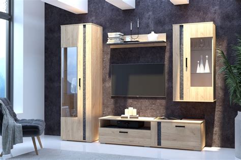 Стенка в гостиную Лофт от Арника за 15 876 ₽ – "Мебель Киви"