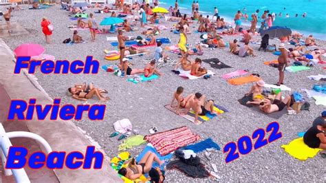 Nice Beach Walk French Riviera August 2022 France YouTube