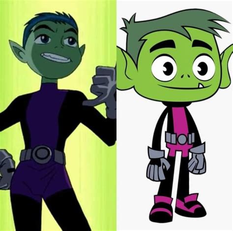 Teen titans 2003 and teen titans go characters comparison : r/teentitans