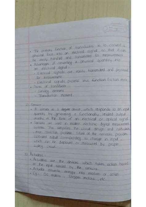 Solution Handwritten Notes On Introduction Of Instrumentation System