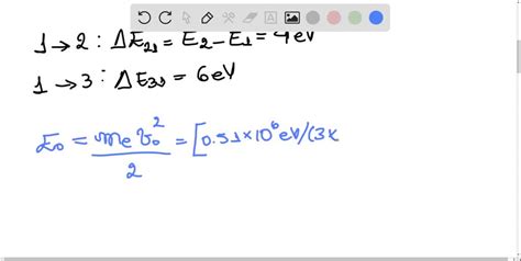 The Allowed Energies Of A Simple Atom Are Ev Ev And Ev