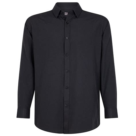 CAMISA OXFORD NEGRA MANGA LARGA HOMBRE FLEX STORE