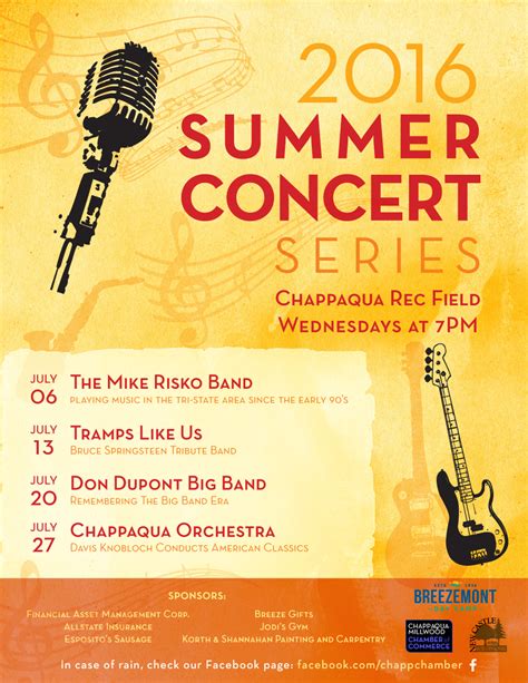 Chappaqua Summer Concert Series Kicks Off July 7 With The Mike Risko Band