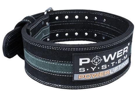 Пояс для пауэрлифтинга Power System PS-3800 PowerLifting кожаный Black ...