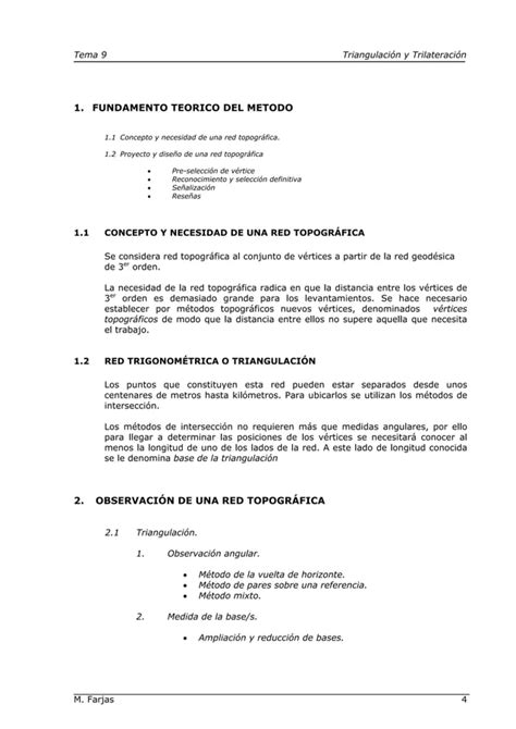 Triangulacion Y Trilateracion Topografia Pdf