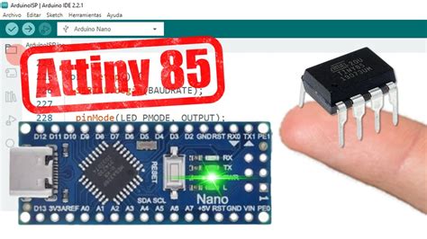 Programar Un ATtiny85 Con Arduino Como Programador ISP YouTube