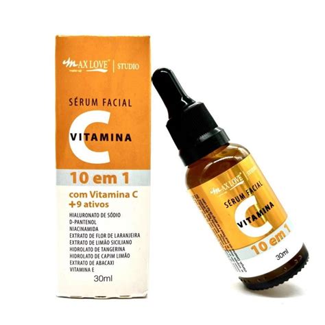 S Rum Facial Vitamina C Em Mais Ativos Max Love Ml Tamanho U