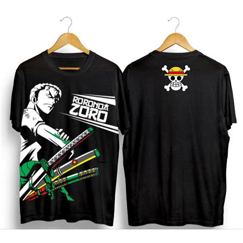 Jual T Shirt Kaos Baju Anime Onepiece Zoro Pedang Shopee Indonesia