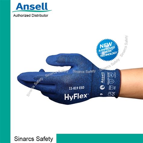 Jual Sarung Tangan Safety Ansell HyFlex 11 819 ESD Harga 1 Pasang