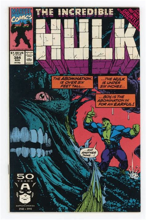 Incredible Hulk 384 Peter David Abomination NM Comic Books Copper