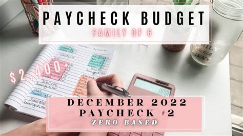 December Paycheck 2 Budget With Me 2 400 Finance Sinking