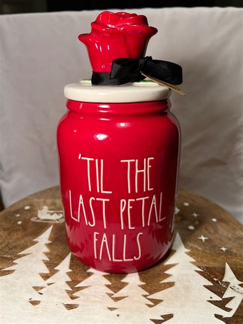 Til The Last Petal Falls Rae Dunn Disney Canister Etsy