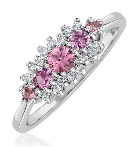 Pink Sapphire Rings The Diamond Store